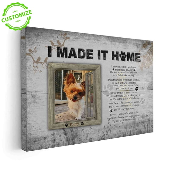 Customizaholic Photo Prints Custom, Pet Portrait, Dog Wall Decor, Cat Canvas Wall Art, Dog Passing Away Gifts, Pet Portraits On Canvas