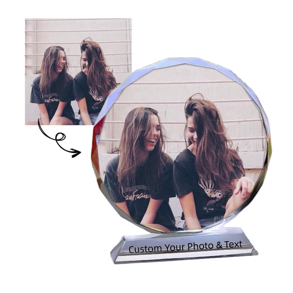 Customization Crystal Photo, Customizable Pictures & Text, Personalized Gifts For Birthday Wedding Mother's Day Graduation Anniversary, Suitable For Men And Women