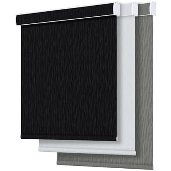 Customize Cordless Roller Shades,Blackout Blinds for Windows Thermal Insulated,UV Protection Easy to Install for Home,Office, Bathroom, Blackout Black, 34.5" W x 48" H$$Home Decor, Kitchen, & Other
