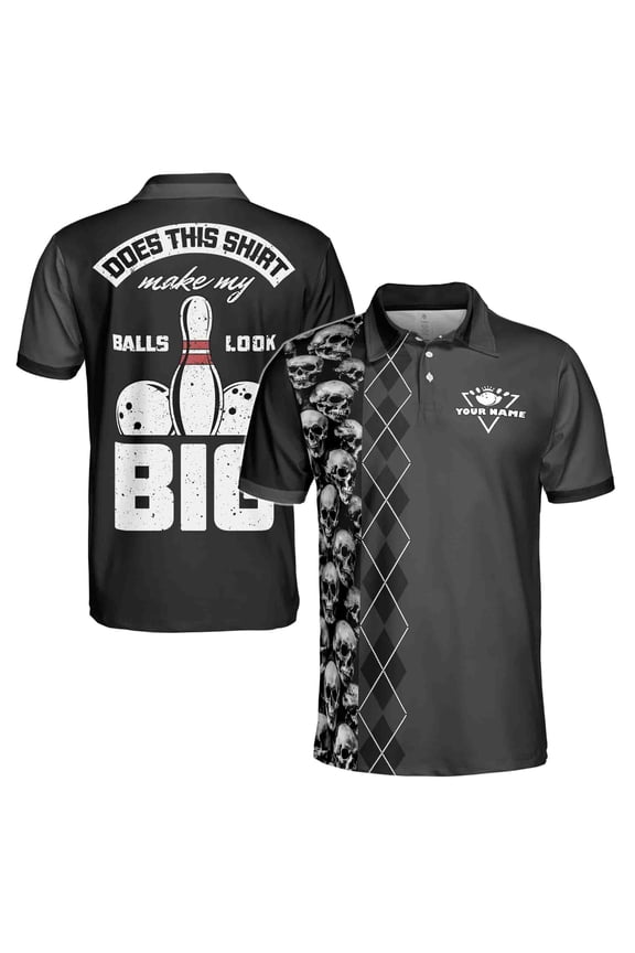 Customize Funny Bowling Saying Bowling Team Men's Polo Shirt S-5XL