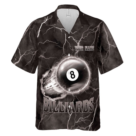Customize Name Team Name Bowling Hawaii 3D Shirts for Men and Women, Bowling Hawaiin Shirts for Bowling Team, gift for Team (Grey, 2XL)