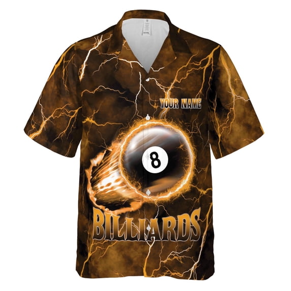 Customize Name Team Name Bowling Hawaii 3D Shirts for Men and Women, Bowling Hawaiin Shirts for Bowling Team, gift for Team (Yellow, XL)