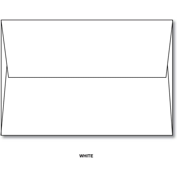 Customize Your A7 Greeting Card Envelopes. Envelopes Size: 7.25" x 5.25" - Square Flap - 50 Envelopes Per Pack.