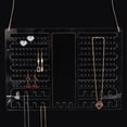 thumbnail image 1 of Customized Acrylic Wall-Mounted Jewelry Organizer Display Stands Rectangle Jewelry Display Hanging Rack for Earrings Necklaces Bracelets Rings Storage Clear 25.5x36x0.3cm Hole: 5mm and 25mm, 1 of 8