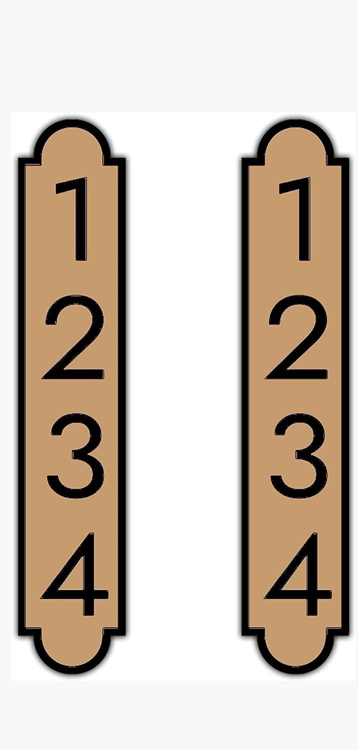 Customized Address Numbers Stickers for Outside 2 Pack, Highly ...