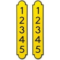 thumbnail image 1 of Customized Address Numbers Stickers for Outside 2 Pack, Highly Reflective Aluminum Easy Peel and Stick Vinyl Decal for Mailbox/House/Apartment/Warehouse( 3"x9", Gold), 1 of 7