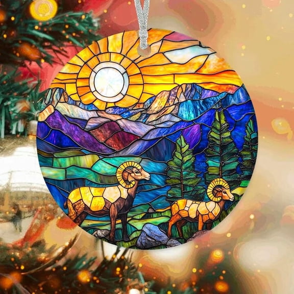 Customized Big Horn Sheep Christmas Ornaments, Big Horn Sheep for Christmas Tree, Big Horn Sheep Christmas Dcor, Ornament 2025 xJjJRa