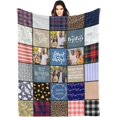 thumbnail image 1 of Customized Blanket with Photos & Text for Mom Dad Baby Family Friends Personalized Picture Blanket for Birthday Christmas for Women Sister Wife Grandma(10 Photos,50x60 Sherpa), 1 of 6