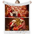 thumbnail image 1 of Customized Blankets Personalized Blanket Using Your Own Pictures with Text, Christmas Birthday Wedding Memorial for Kids Teens Adult Family Friends Pets, 1 of 1
