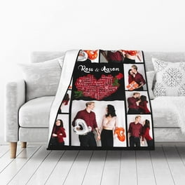 Custom Photo Collage Blanket for Family Customized Bed Blanket with 10 Pictures Text for Best Friends Kids Personalized Your Own Photos on Throw Blanket for Birthday Memorial Gifts Walmart