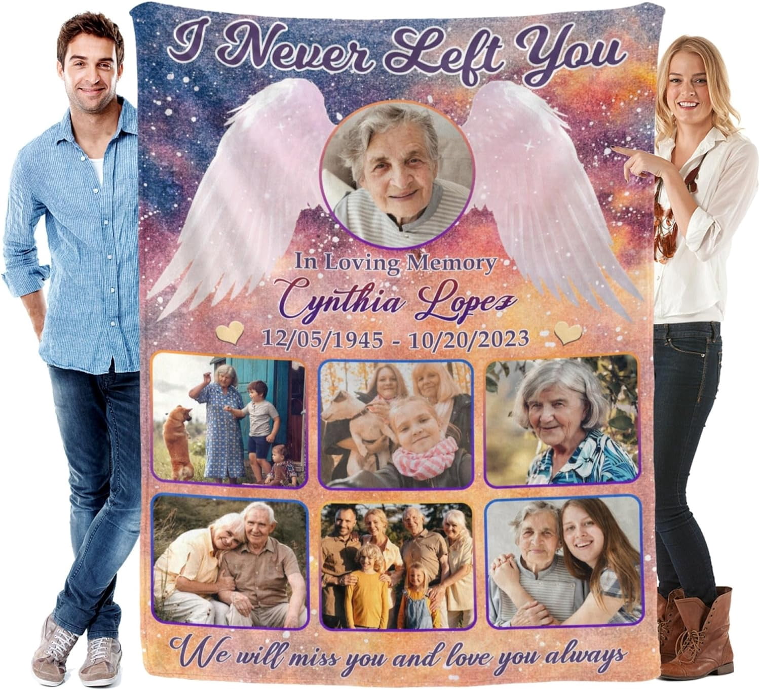 Customized blankets with photos for family memory custom picture