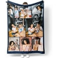 thumbnail image 1 of Customized Blankets with Photos Personalized Picture Collage Blanket Soft Using My Own Photos Custom Gifts for Halloween, Family, Friends Gifts-150X200cm, 1 of 6