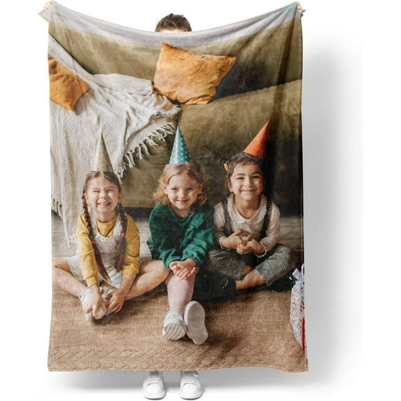 Customized Blankets with Photos Personalized Picture Collage Blanket Soft Using My Own Photos Custom Gifts for Halloween, Family, Friends Gifts-150X200cm
