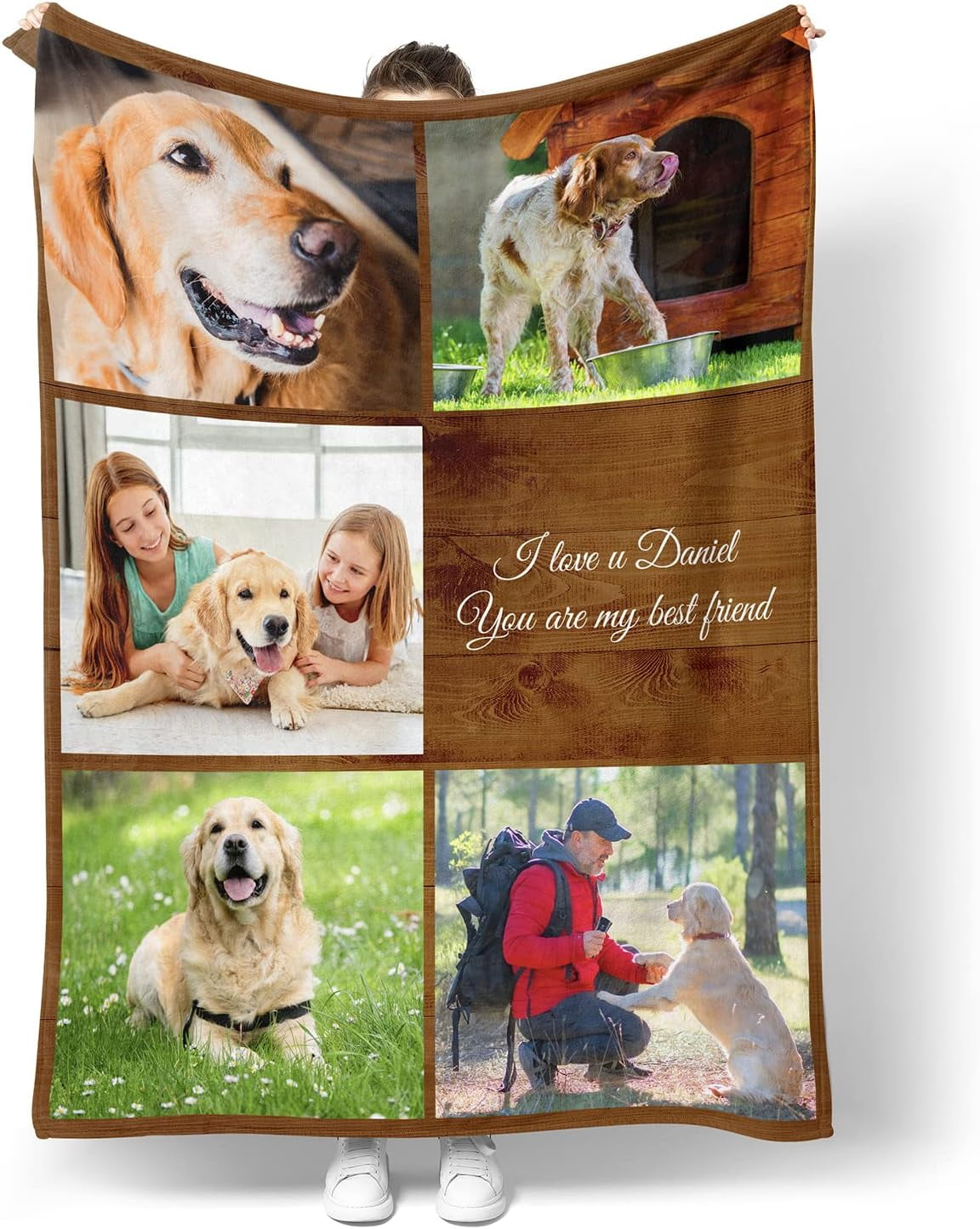 Customized Blankets with Photos Personalized Picture Collage Throw Blanket Soft Using My Own
