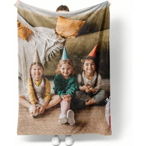 Customized Blankets with Photos Personalized Picture Collage Throw Blanket Soft Using My Own Photo Custom Personalized Christmas Warm Gifts for Women Men Family Friends