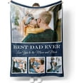 thumbnail image 1 of Customized Blankets with Photos Personalized Picture Collage Throw Blanket Soft Using My Own Photo Custom Personalized Christmas Warm Gifts for Women Men Family Friends, 1 of 6