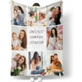 thumbnail image 1 of Customized Blankets with Photos Personalized Picture Collage Throw Blanket Soft Using My Own Photo Custom Personalized Christmas Warm Gifts for Women Men Family Friends, 1 of 6