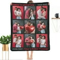 thumbnail image 1 of Customized Blankets with Photos Personalized Pictures Gifts Valentines Day Birthday Mother's Day Blankets, 1 of 5