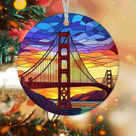 Customized Christmas Ornaments 2025 Golden Gate, Golden Gate Ornament, Golden Gate Decorations, Golden Gate 6oZVqI (Golden Gate 4)