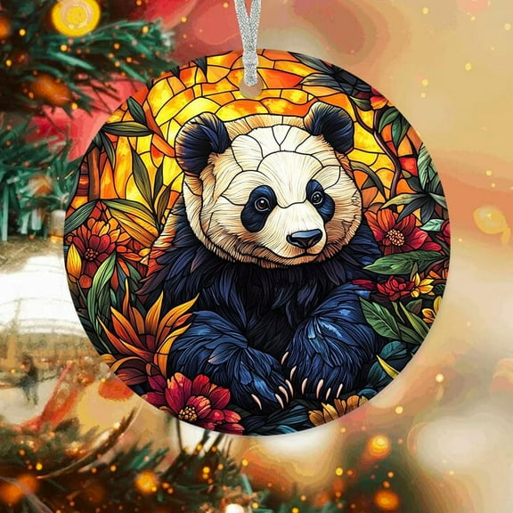 Customized Christmas Ornaments 2025 Panda Bear, Panda Bear Ornament, Panda Bear Decor, Panda Bear for Trees B7F6Fb (Panda Bear 10)