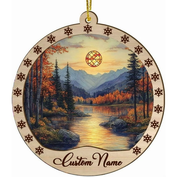 Customized Christmas Suncatcher Fall-Inspired, Fall-Inspired Ornament, Fall-Inspired Decorations, Fall-Inspired 2054TG19 vlCmQa (Fall-Inspired 22)