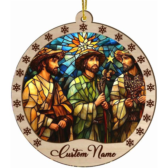 Customized Christmas Suncatcher Three Magi, Three Magi Ornament, Three Magi Decorations, Three Magi 2062TG19 ImB5Og (Three Magi 7)