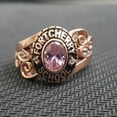 thumbnail image 1 of Customized Class Rings for her Cushion Gemstone High School or College Graduation Rings -925 Sterling Silver, 1 of 2