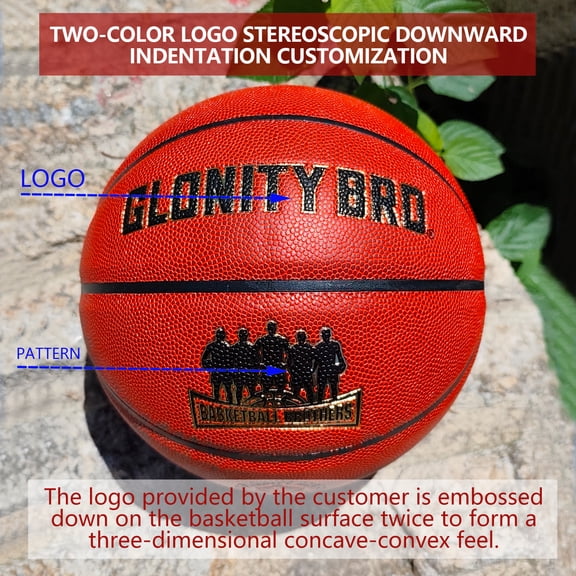 Customized Clothes Custom Logos Soft Leather Standard Size 7/6/5 Boys Girls In&Outdoor Wear-Resistant Game Training Basketball