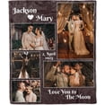thumbnail image 1 of Customized Couples Blanket. Custom Photo Blankets Wedding Gifts for Couple, Valentines Gift. Blankets with Pictures Customized. (Couple Blanket 6, 50x60) Blankets, 1 of 5