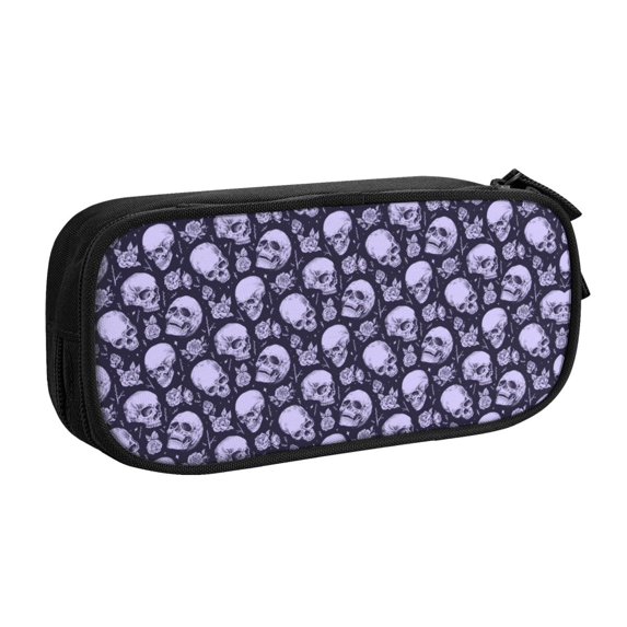Customized Cute Skull Print Pencil Cases for s Large Capacity Horror ...