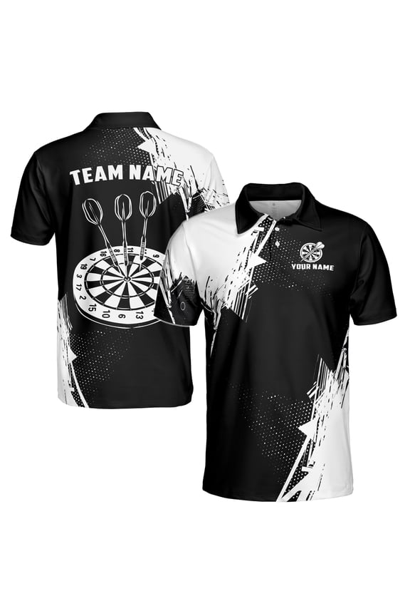Customized Dart Team Name Men's Polo S-5XL