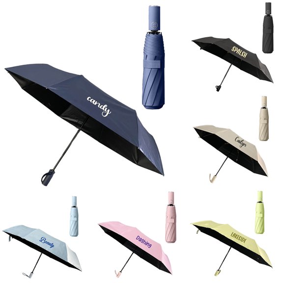 Customized English Name Umbrella Fully Automatic Folding Umbrella For Sun And Rain Umbrella Oversized Girl Umbrella And Raincoat Set Star Umbrella Hiking Umbrella Umbrella Toddler Auto Open Close