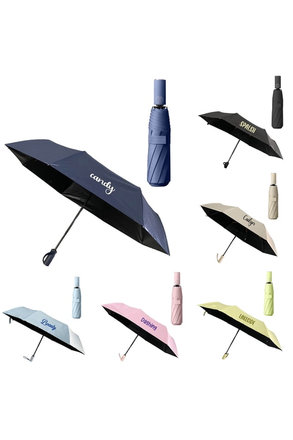 Customized English Name Umbrella Fully Automatic Folding Umbrella For Sun And Rain Umbrella Oversized Girl Umbrella And Raincoat Set Star Umbrella Hiking Umbrella Umbrella Toddler Auto Open Close