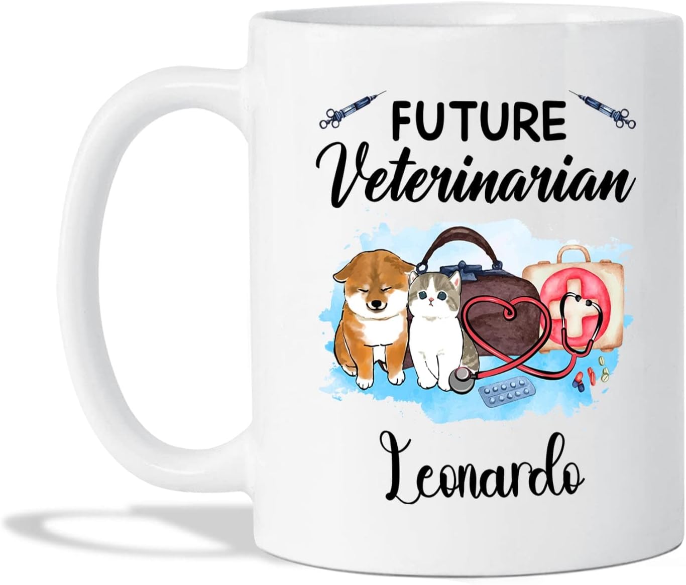 Customized Future Veterinarian Tea Cups With Name Veterinary
