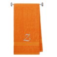 thumbnail image 1 of Customized Gift - Terry Cotton Bath Towel for Bath, Shower - Personalized Gift - Cover up Towel for Swimming Pool, Fitness and Beach - 35 x 65 inches - Orange Color Towel - Silver Script Initial Z, 1 of 1