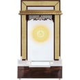 thumbnail image 1 of Customized Handmade Wooden MDF Mandir for Home/Temple Home/Pooja Mandir/Pooja Ghar/ Pooja Mandap/Wall Hanging with Lights ( Color White), 1 of 4