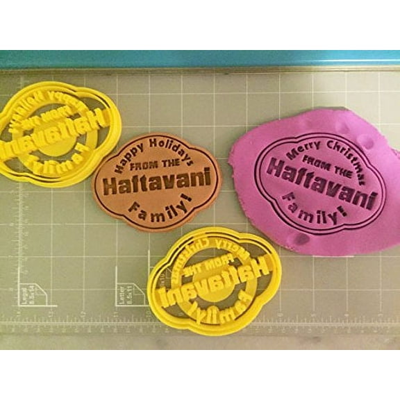 Customized Happy Holidays/Merry Christmas Cookie Cutter (Merry Christmas)- Fast Shipping - Sharp Edges - Exceptional Quality