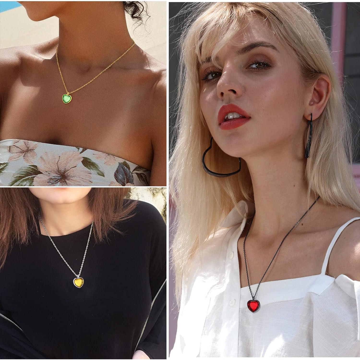 Customized Heart Shaped Urn Necklaces For Ashes With Custom Picture Customized heart shaped urn necklaces for ashes with custom picture
