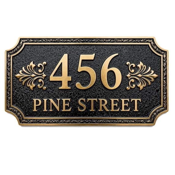 Customized House Address Plaques Outdoor House Number Sign Custom ...