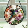 thumbnail image 1 of Customized Hummingbird Stained Glass, Hummingbird Suncatchers, Hummingbird Window Hangings, Stained Glass for Home Décor ALVQhP, 1 of 5