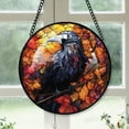 thumbnail image 1 of Customized Leaves Stained Glass Window Hangings, Leaves Colorful Glass Panel Pretty Gifts, Leaves Decoration for Home Garden Christmas Y8vSOt, 1 of 5