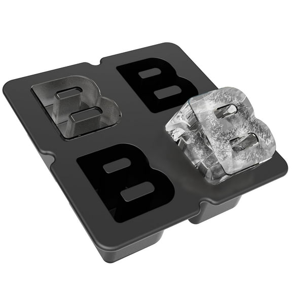 Customized Letter B Ice Cube Mold -Letter Silicone Ice Mold for Custom Ice Cube Mold Baking Chocolate and Crafting Letter Molds, Ice Cube Molds for Cocktails & Whiskey with Custom Letters