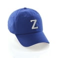 thumbnail image 1 of Customized Letter Intial Baseball Hat A to Z Team Colors, Blue Cap Navy White Letter Z, 1 of 4