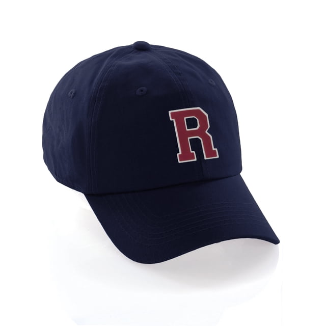 Customized Letter Intial Baseball Hat A to Z Team Colors, Navy Cap ...