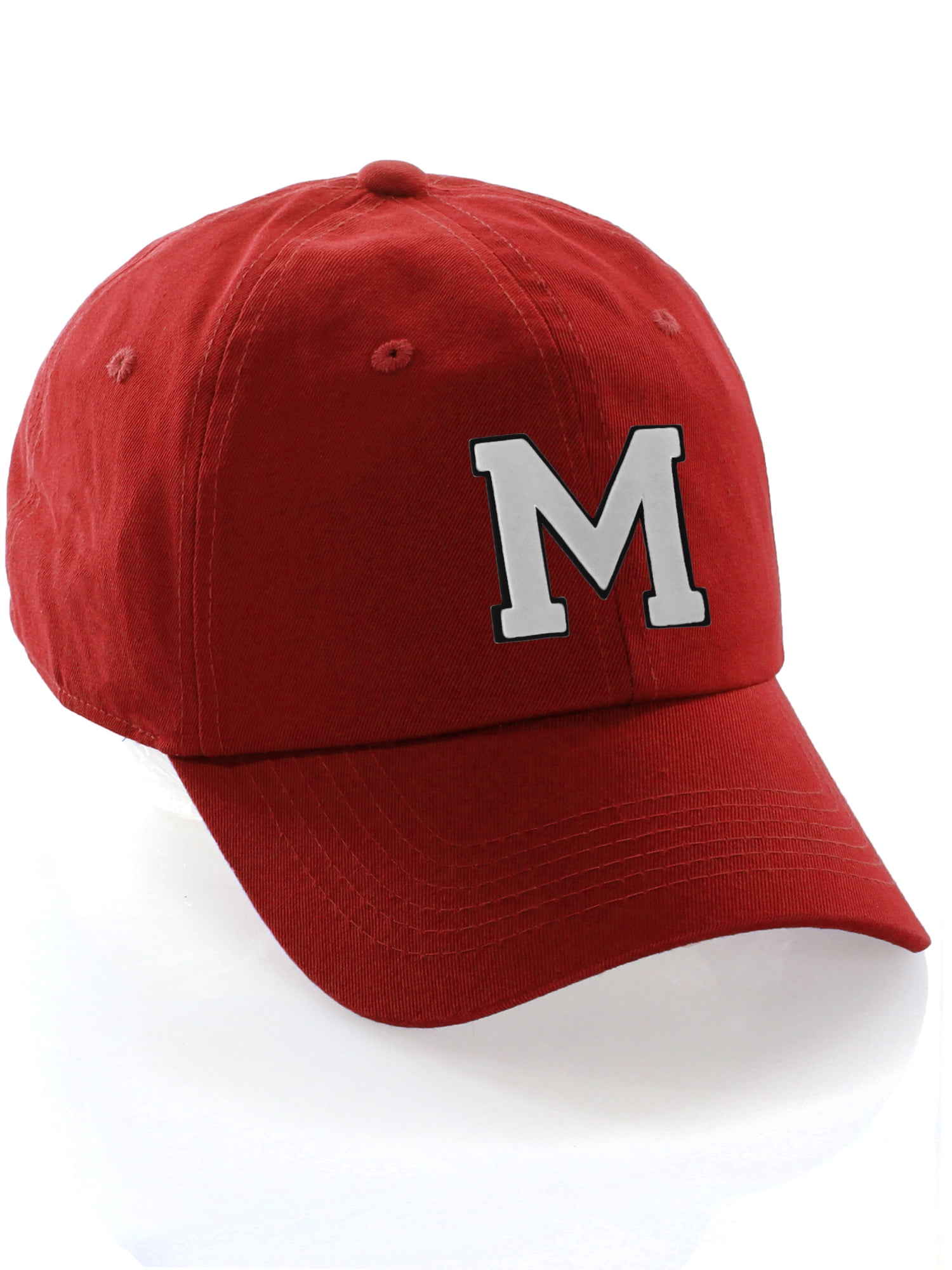 Customized Letter Intial Baseball Hat A to Z Team Colors