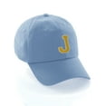 thumbnail image 1 of Customized Letter Intial Baseball Hat A to Z Team Colors, Sky Cap White Gold Letter J, 1 of 3