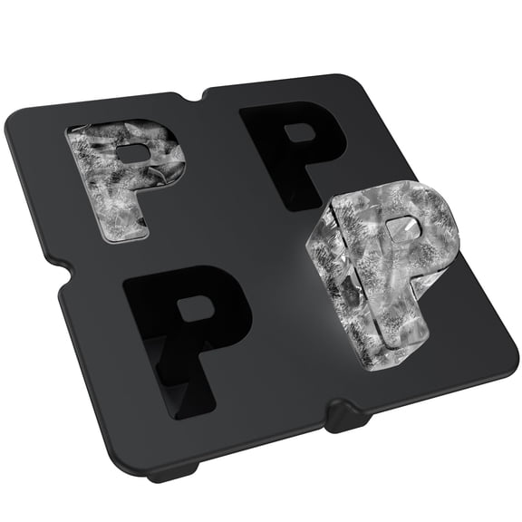 Customized Letter P Ice Cube Mold -Letter Silicone Ice Mold for Custom Ice Cube Mold Baking Chocolate and Crafting Letter Molds, Ice Cube Molds for Cocktails & Whiskey with Custom Letters
