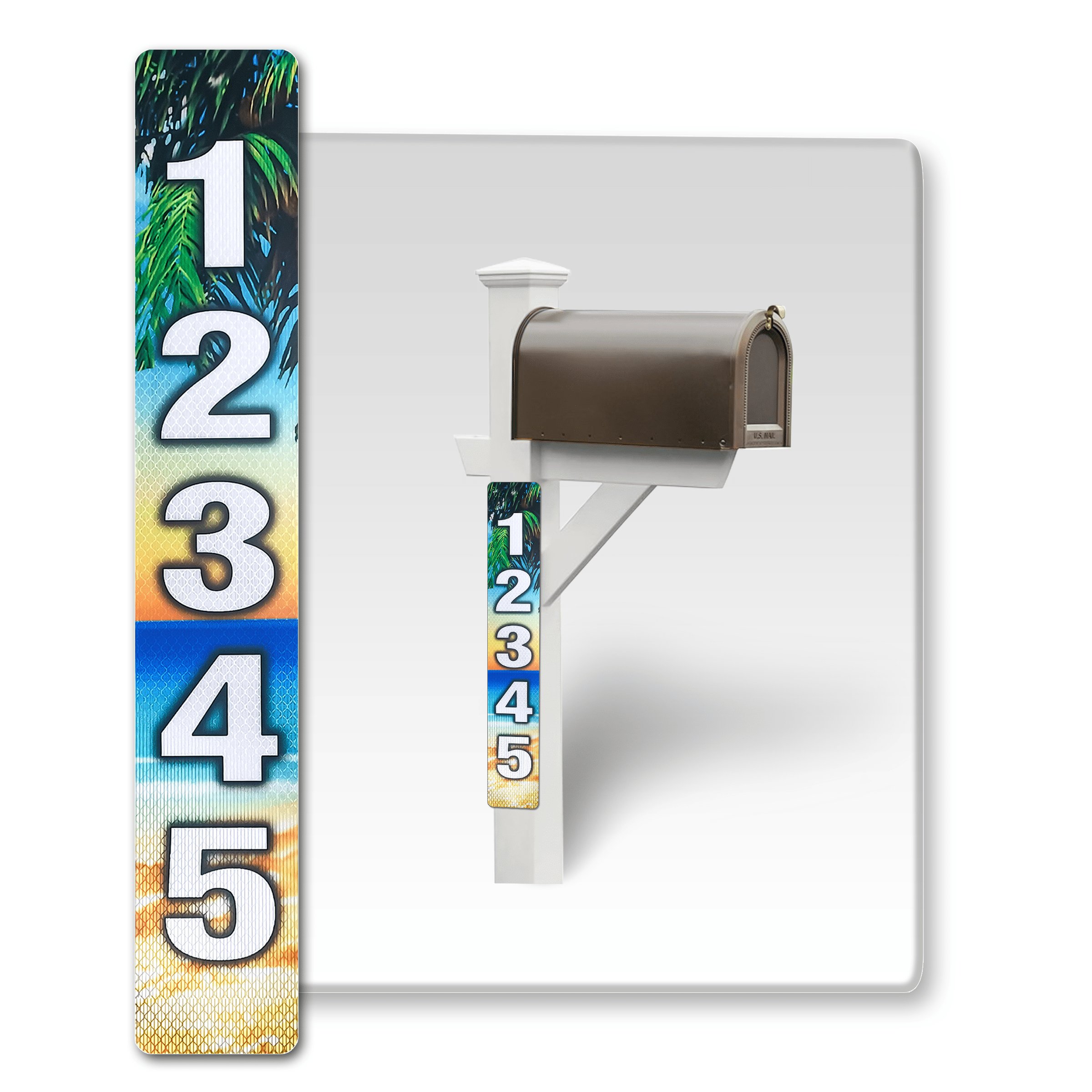 Customized Mailbox Address Numbers Stickers for Outside, 911 Emergency ...