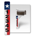 thumbnail image 1 of Customized Mailbox Address Numbers Stickers for Outside, 911 Emergency Super Reflective Vertical Home/Office/Apartment Number/Letter Vinyl Decal (4x15", Taxes State), 1 of 6