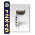 thumbnail image 1 of Customized Mailbox Address Numbers Stickers for Outside, 911 Emergency Super Reflective Vertical Home/Office/Apartment Number/Letter Vinyl Decal (5x18", Army), 1 of 6